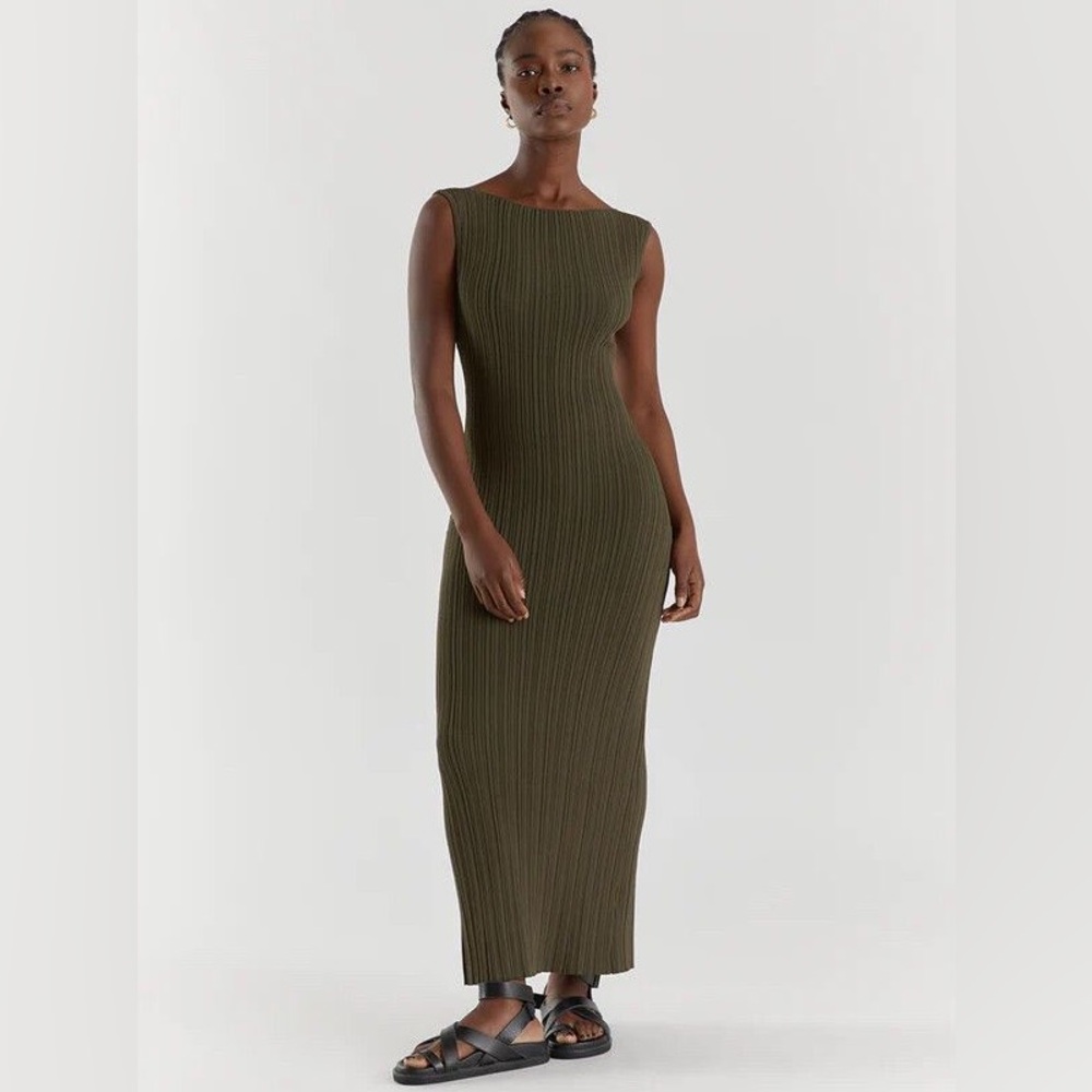 Dissh Sienna Olive Green Maxi